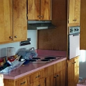 USA ID Boise 7011WAshland GF Kitchen 2001MAR30 006  What more could you ask for??? A pink push button electric stove with matching pink oven and counter tops. : 2001, 7011 West Ashland, Americas, Boise, Idaho, Kitchen, March, North America, USA